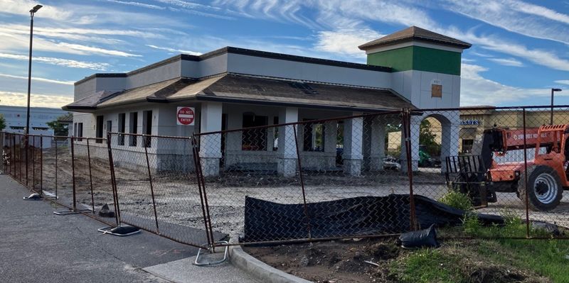 Work is underway to transform the former Pollo Tropical restaurant 4863 Gate Parkway at the Markets at Town Center into a new Raising Cane's restaurant.