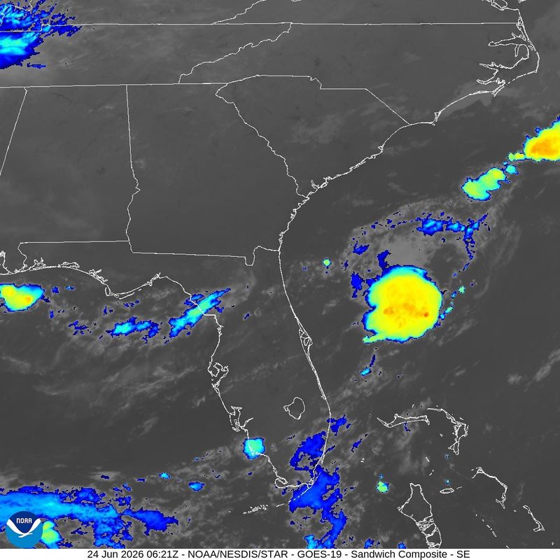 Tropical conditions 2 a.m. June 24, 2026.