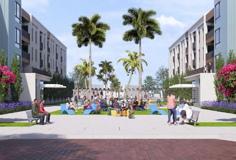 A vision of Cedar Park Commons as part of the "Historic Midtown Transformation Plan."