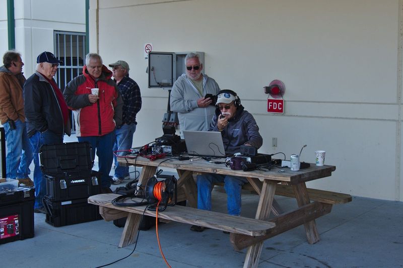 Amateur radio operators, also known as "hams," participate in the American Radio Relay League’s “Field Day” event.