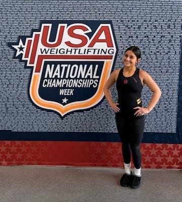 Winter Haven was also a part of the fun at weightlifting nationals. Pictured here is Rylee Miller.