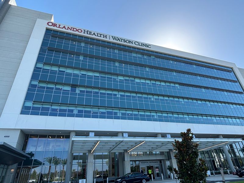 The new Orlando Health Watson Clinic Lakeland Highlands Hospital on June 25, 2026. The hospital is scheduled to open the second week of July.