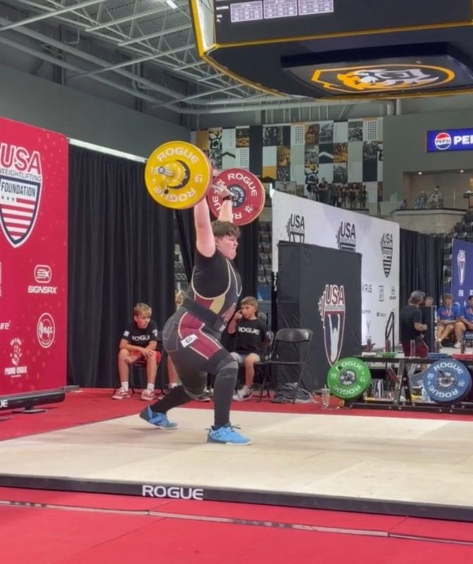 Lake Gibson's Landyn Conrad broke a Pacific Northwest record at lifting nationals on June 22, 2026, in Colorado Springs, Colorado.