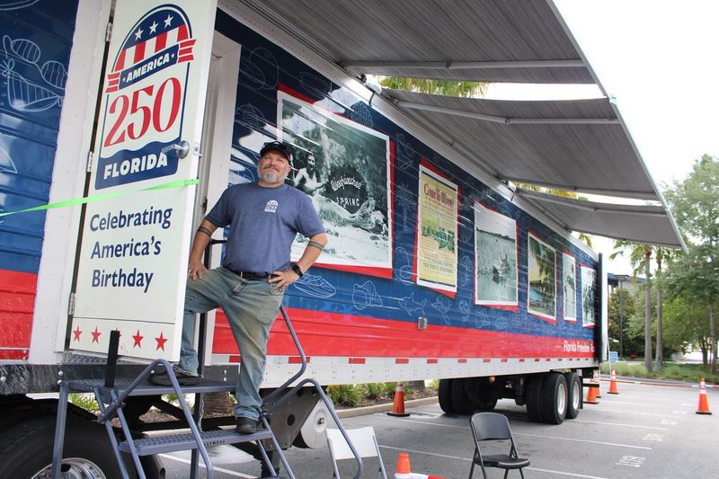 The Florida Freedom Tour Bus will be at the Castillo de San Marcos National Monument to celebrate America 250.