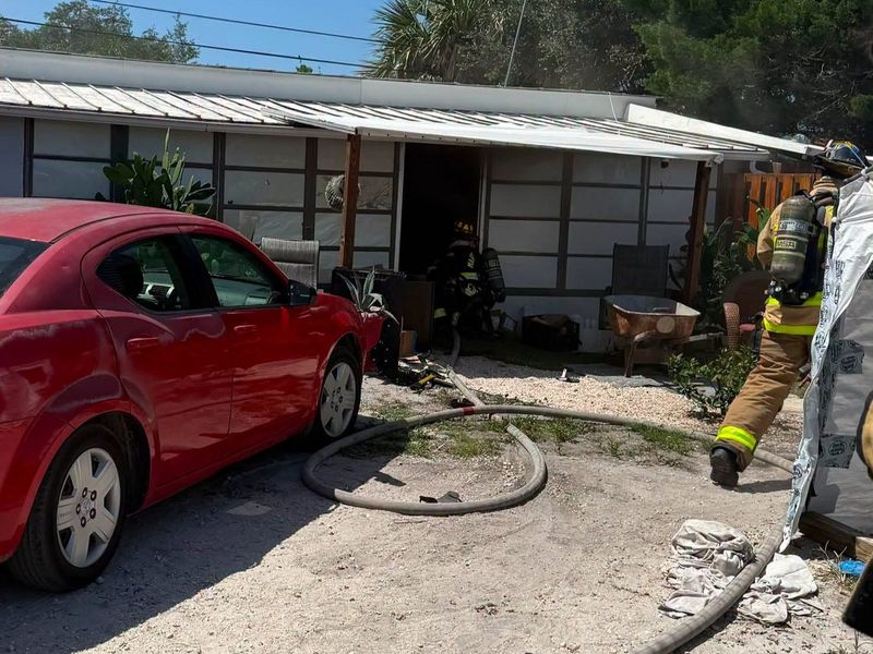 A person died in a house fire that started just after 3 p.m. June 29, 2026, inside a home near the 7000 block of Southeast Cactus Trail in Hobe Sound.