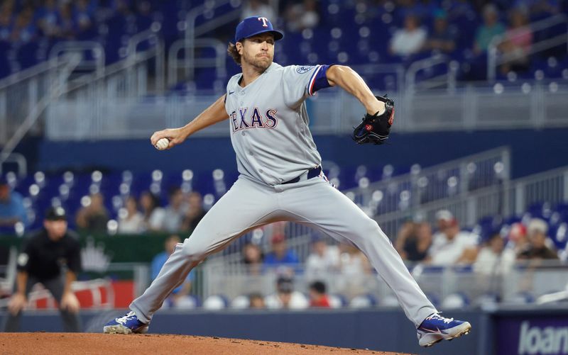 Jacob deGrom leads the Texas Rangers' rotation in ERA and strikeouts.