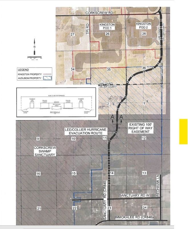 The second of two potential evacuation routes through Corkscrew Swamp Sanctuary
