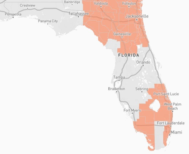 Heat advisories have been issued for counties scattered around Florida July 8, 2026.