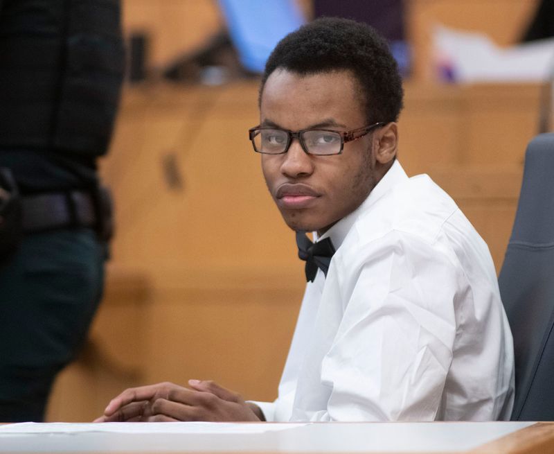 Remington Crumbs appears before Judge Amy Brodersen to begin  jury selection on July 13, 2026. Crumbs is  charged with second-degree murder with a firearm after he allegedly fatally shot 15-year-old Demarco Banks in 2024. Crumbs was 14 at the time of the shooting.