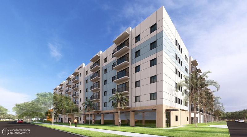 Rendering of the 175-unit Marina Annex affordable housing project to be built by Marina Annex Housing, LLC at 251 W. 11th Street in Riviera Beach. Architects Design Collaborative, LLC/Riviera Beach