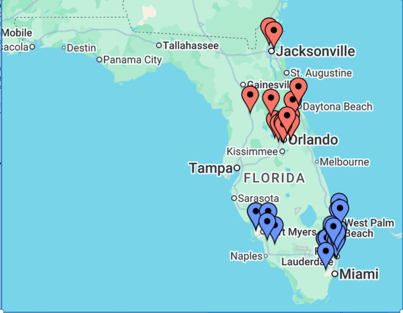 Pool A School locations