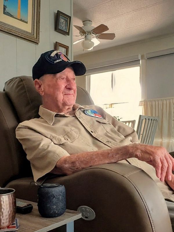 Visiting Hal Urban, learning about war stories and his many honors, sacrifice and acts of heroism.