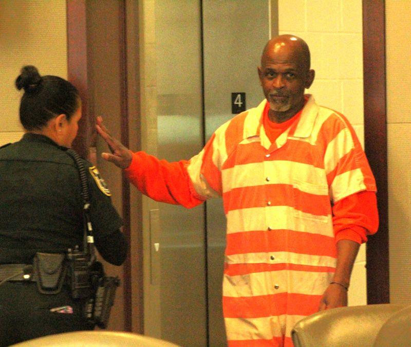 Jemaine Williams Sr. enters the courtroom on July 21, 2026, to begin the penalty phase of his trial in Bunnell after he was convicted last week of first-degree murder for killing his wife, Yolonda Williams.