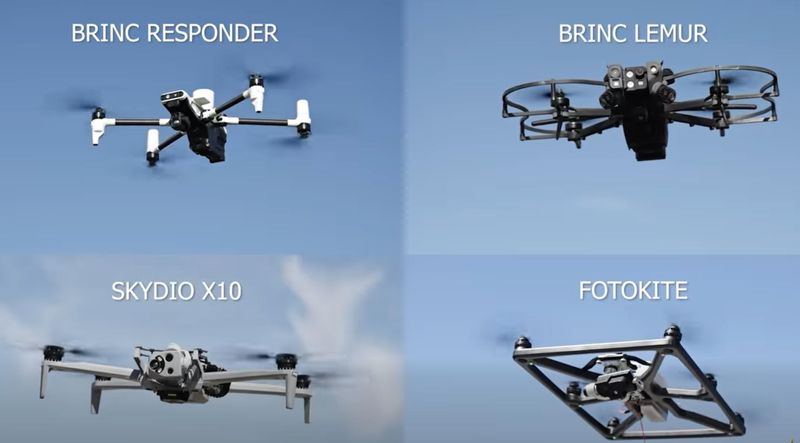 These are the four types of drones the St. Johns County Sheriff's Office utilizes for specific functions.