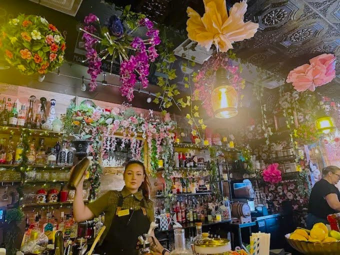 Mount Dora Area Restaurant Week is getting off to a colorful start. Check out the vibrant floral ceiling and whimsical decor at Crafted Concoctions, one of more than 26 local spots offering special lunch and dinner menus through Aug. 2.
