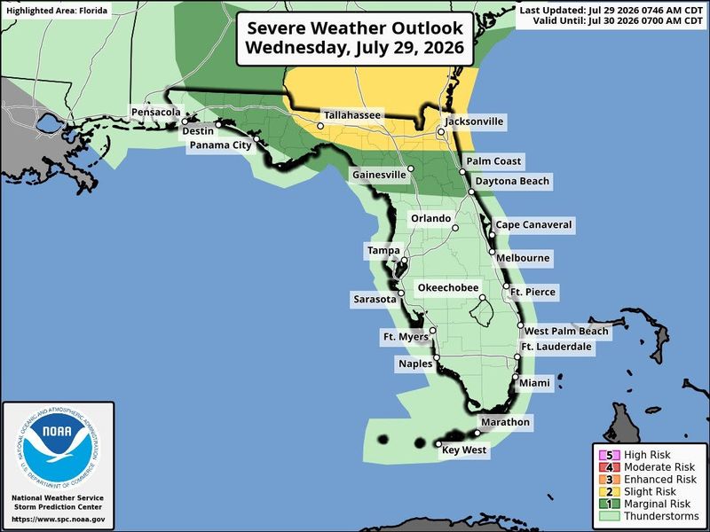 The National Weather Service is urging residents across the Florida Big Bend and eastern Panhandle to limit outdoor activity Wednesday as dangerous heat gives way to the threat of severe thunderstorms capable of producing damaging winds, flash flooding and hail.