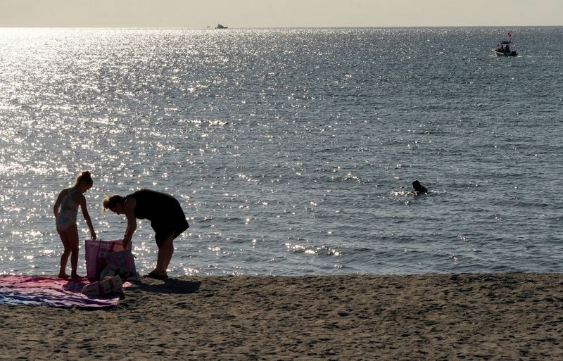 Officials have issued a warning to swimmers at Midtown Beach in Palm Beach after a water sample collected by the Florida Department of Health on July 27 showed high levels of a type of fecal bacteria