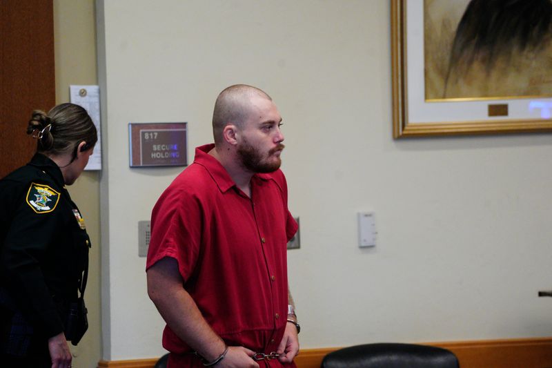 George Beemer was in a Lee County courtroom for a pre-trial detention hearing on Wednesday, July 29, 2026. Beemer is charged with first degree murder, arson and abuse of body in the death of his mother. He was held on no bond.