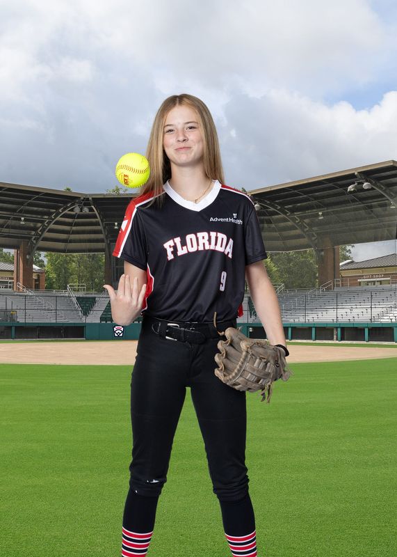 Zoey Brandon plays shortstop and second base for the Lake Mary All-Stars playing in the 2026 Little League Softball World Series.