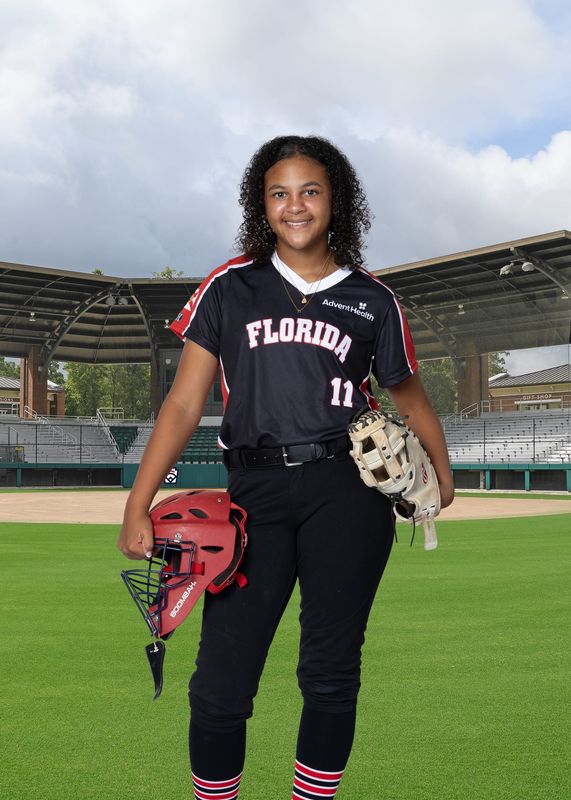 Callie Ousley plays third base and catcher for the Lake Mary All-Stars playing in the 2026 Little League Softball World Series.