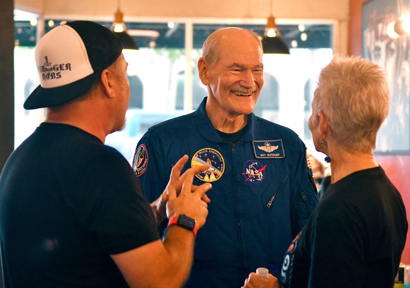 After Rob Buffaloe and his wife Shelby found a signed dollar bill while counting the register one night, they discovered the signatures belonged to four crew members of NASA’s STS-27. A year later, astronaut Guy Gardner stopped by BurgerRob's in Titusville to add the one missing signature.