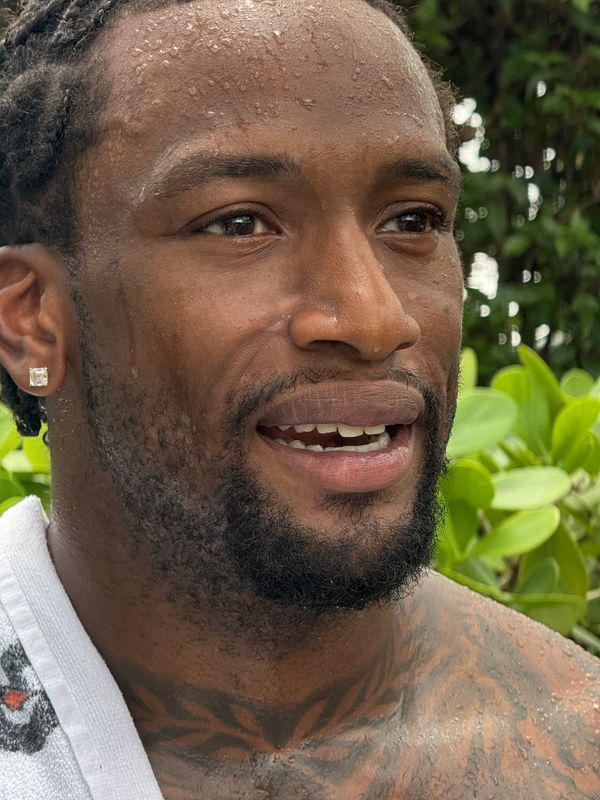 Miami Dolphins DE Clelin Ferrell at training camp.