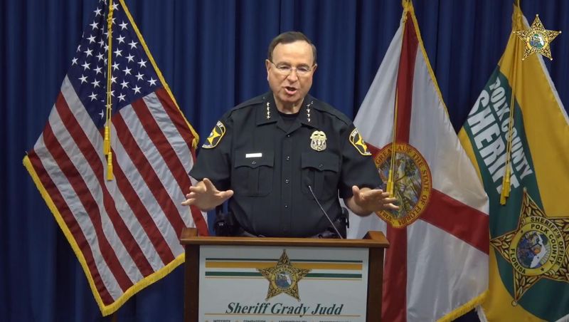 Polk County Sheriff Grady Judd urged voters to reject Amendment 3 at an Aug. 4 press conference calling the proposed legislation a "train wreck."