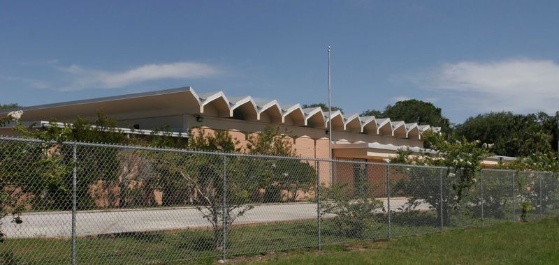 The front of Mayport Elementary School is shown in July 2007.
