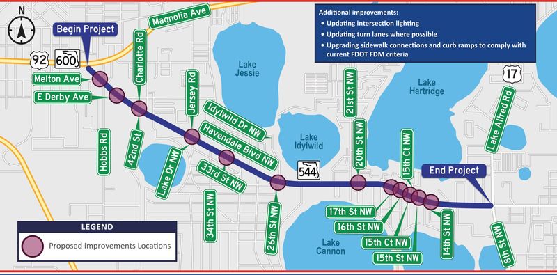 The Florida Department of Transportation is planning several improvements to Havendale Boulevard between Auburndale and Winter Haven. The agency will hold a public meeting on Aug. 11.