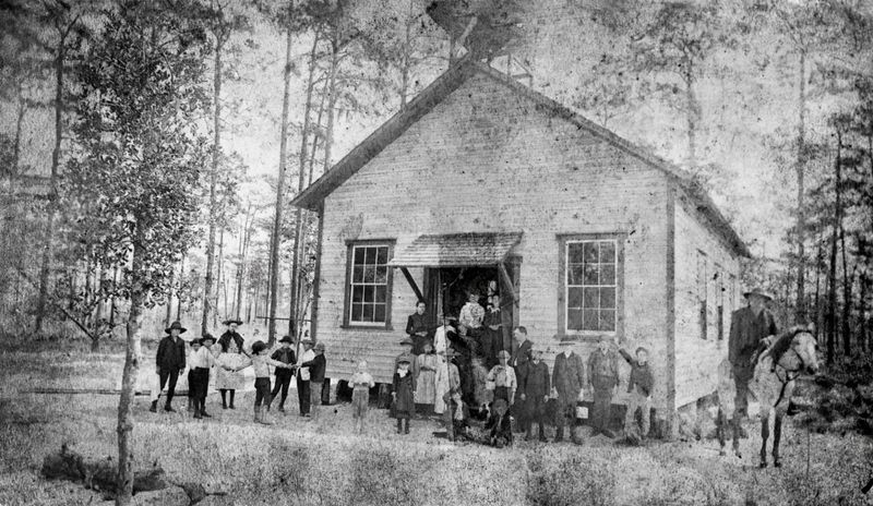 The Osteen School in 1890, shortly after it was built. It remained in service until shortly after World War I.