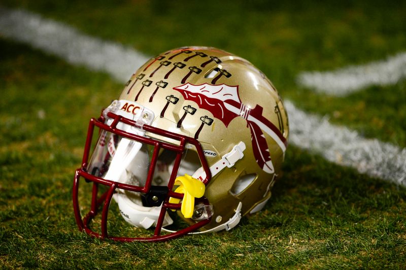 A Florida State Seminoles helmet