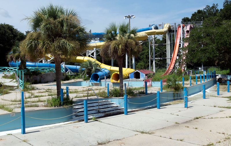 Demolition Pros contractors are demolishing the former Splash City waterpark on Pensacola Boulevard on August 21, 2026. The project is to remove all old structures, concrete, and amusement rides, with completion expected by year’s end.