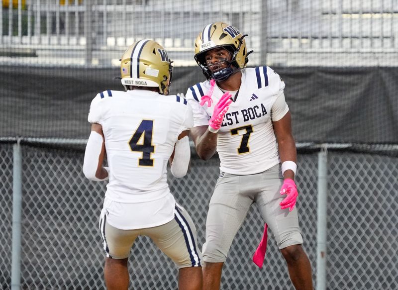 West Boca against American Heritage on Aug. 21, 2026, in Plantation, FL.

American Heritage against West Boca on Aug. 21, 2026, in Plantation, FL.