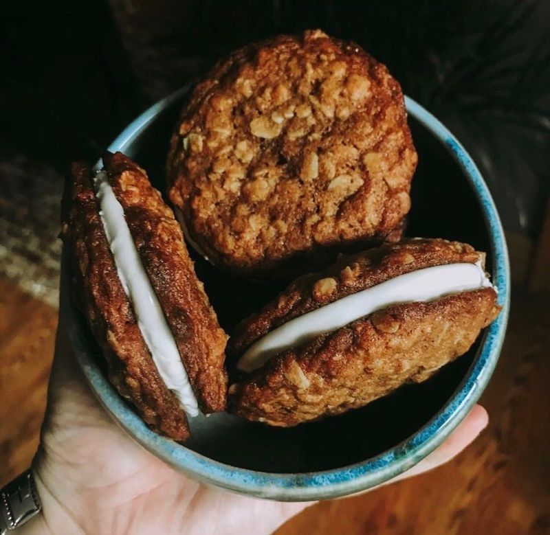 Oatmeal cream pies are one of Thistle's Summit's best-selling gluten-free and vegan treats.
