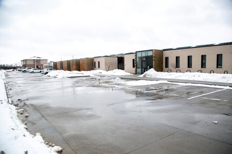 The entrance to the Shelter House Emergency Winter Shelter is seen, Friday, Jan. 15, 2021, at 340 Southgate Avenue in Iowa City, Iowa.