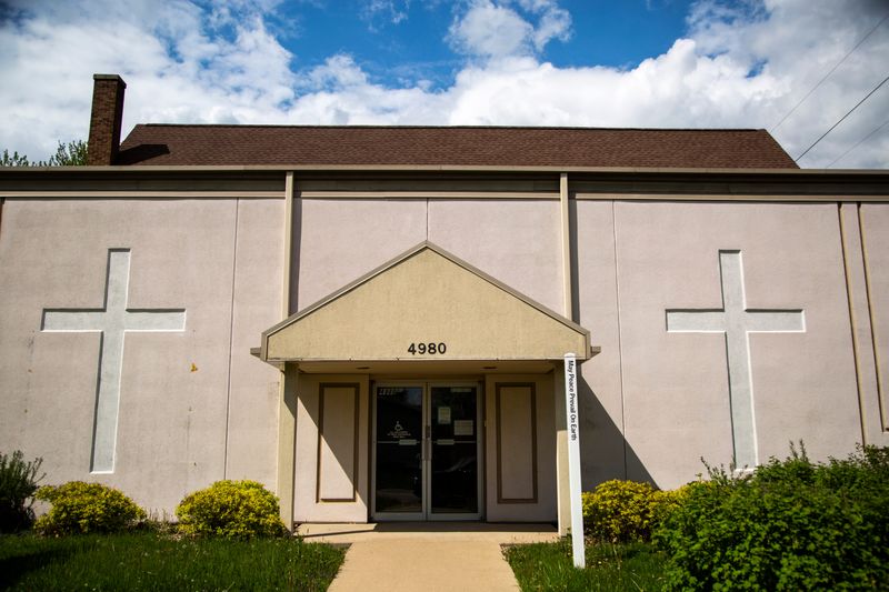 The Peoples Church Unitarian Universalist is seen, Wednesday, May 6, 2020, in Cedar Rapids, Iowa.