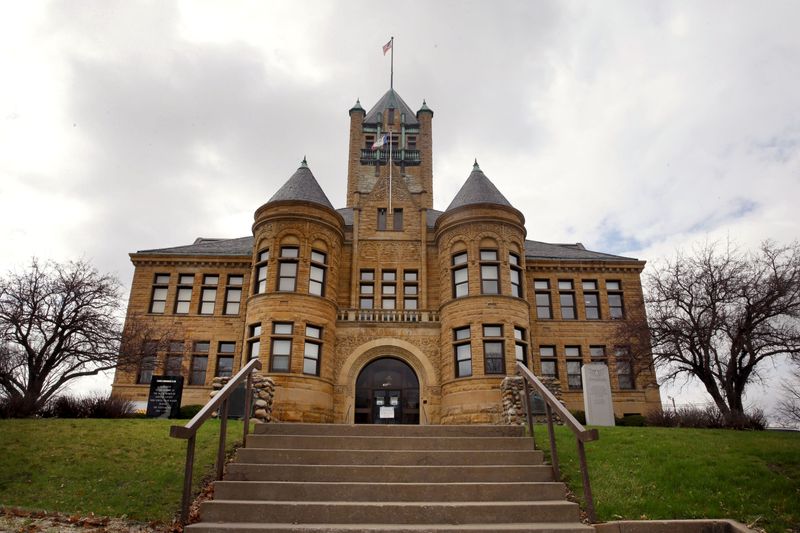 Johnson County’s courthouse is pictured Thursday, March 14, 2024 in Iowa City, Iowa.