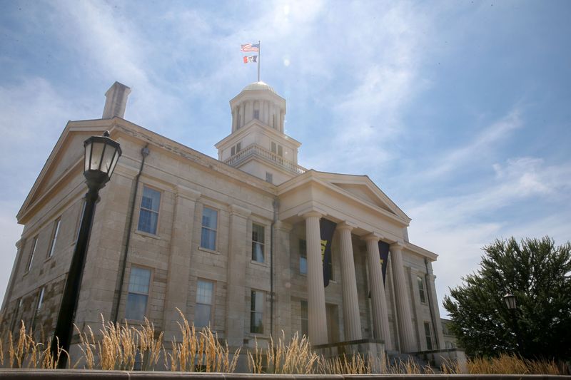 The Old Capitol building pictured at the Pentacrest on the University of Iowa campus Wednesday, July 31, 2024, in Iowa City, Iowa.