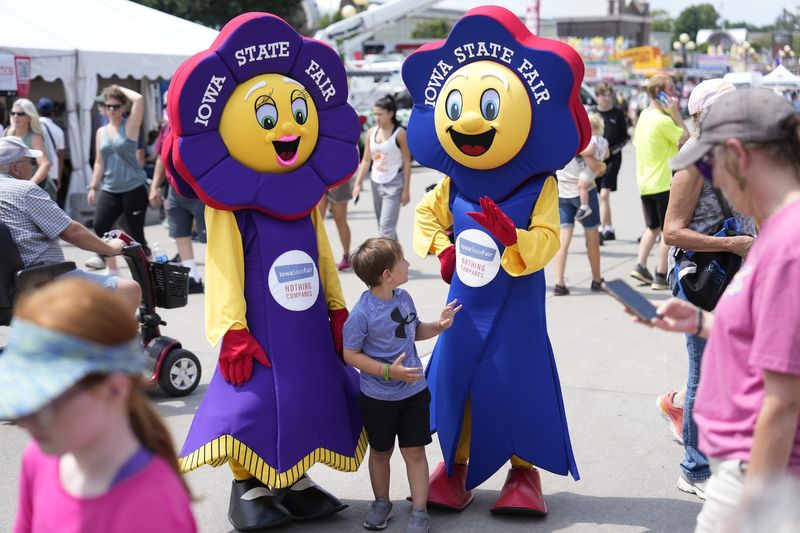 Scenes from Day 1 at the Iowa State Fair in Des Moines on Aug. 8, 2024.