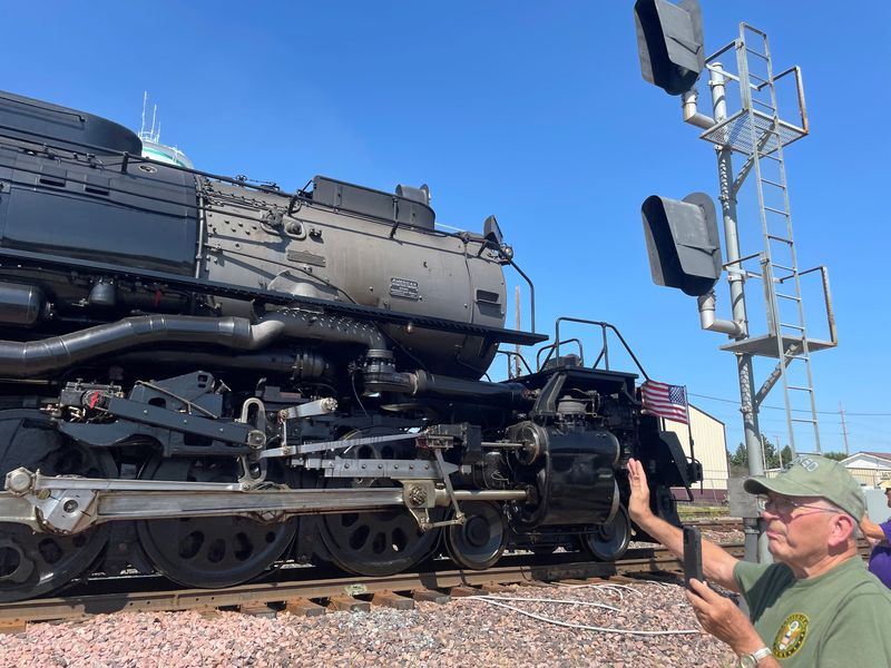 The Union Pacific's Big Boy No. 4014 steam engine pulled into Boone Wednesday, Sept. 4 as part of its nationwide tour. The train will depart at 9 a.m. Thursday.
