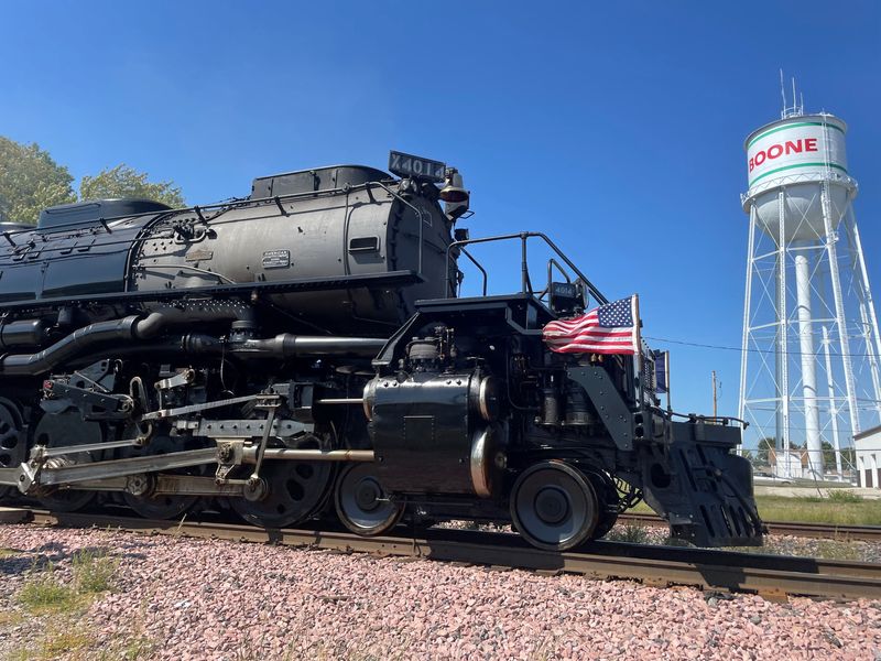 The Union Pacific's Big Boy No. 4014 steam engine pulled into Boone Wednesday, Sept. 4 as part of its nationwide tour. The train will depart at 9 a.m. Thursday.