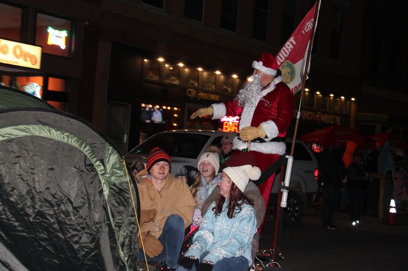Perry's Lighted Holiday Parade heads down 2nd Street on Friday, Nov. 29, 2024.