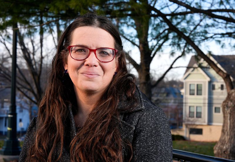 Mandi Remington poses for a portrait Saturday, Nov. 30, 2024 at College Green Park in Iowa City, Iowa.