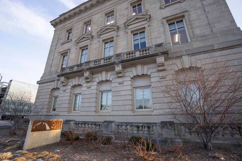 The northen exterior at Des Moines City Hall on Thursday, Jan. 9, 2025, in Des Moines.