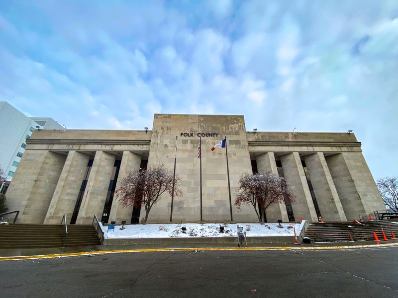The Polk County Administration Building in Des Moines.