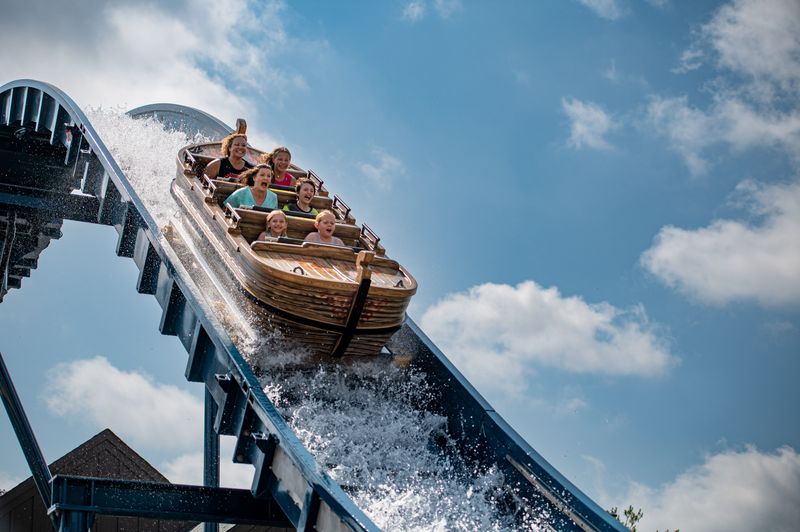 The Draken Falls log flume ride was added to the Adventureland lineup in 2023.