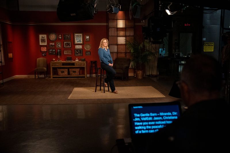 Miranda Cohen on the set of Tennessee Crossroads at the PBS station in Nashville, Tenn., Monday, May 5, 2025.