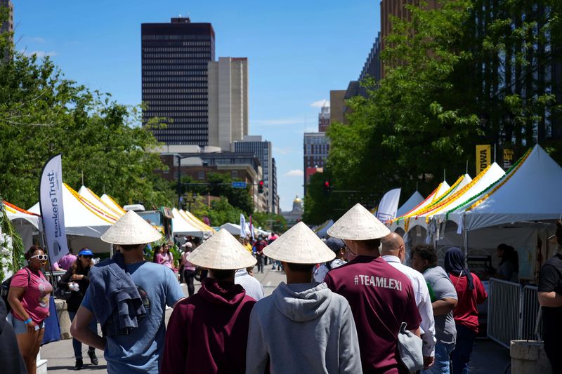 The flavors of Asia hit the streets of Des Moines on Friday, May 23, 2025, as the annual CelebrAsian festival got underway near the Pappajohn Sculpture Park.