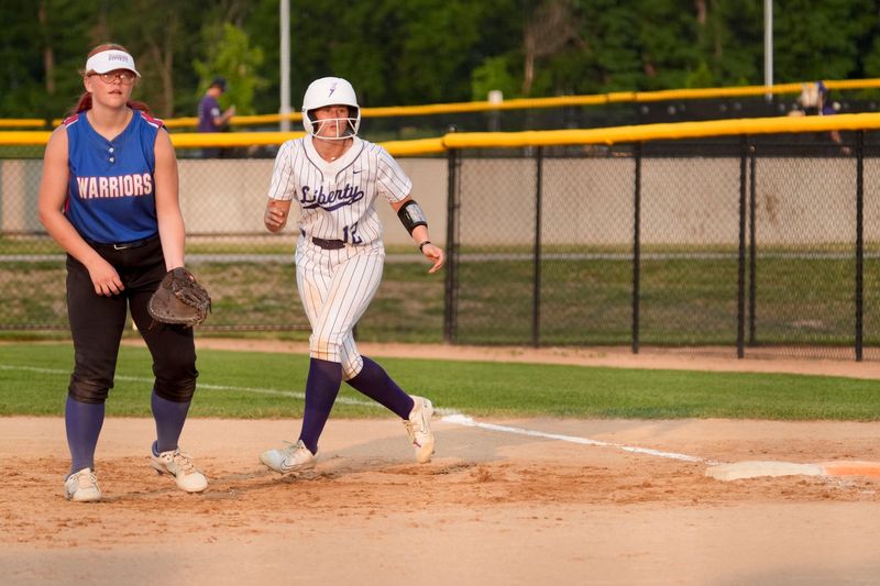 Iowa City Liberty's Aubrey Robertson (12) was voted by Press-Citizen readers as the girls Athlete of the Week.