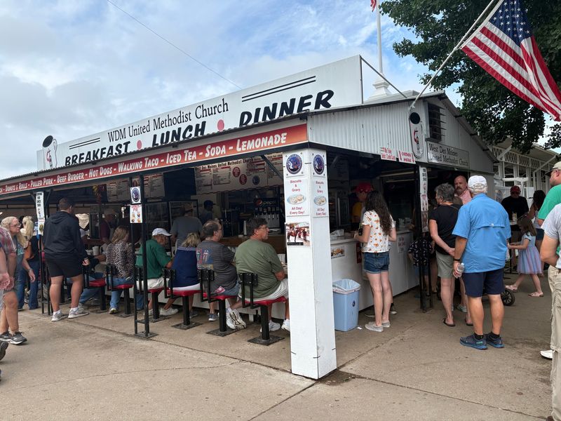 The West Des Moines Methodist Stand had been at the Iowa State Fair for over 70 years.